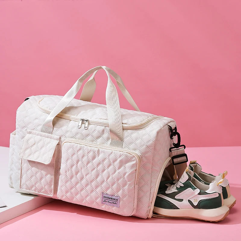Elegant Oxford Quilted Women's Travel Handbag