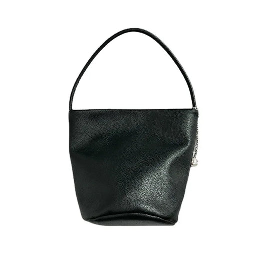 Exquisite Women's Soft Leather Bucket Bag