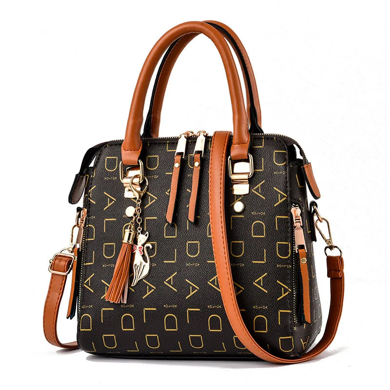Exquisite Women's PU Leather Tassel Handbag