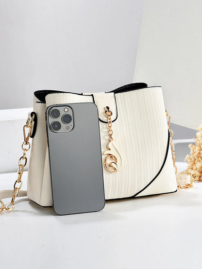 Exquisite Women's PU Leather Bucket Bag - Elegant Style