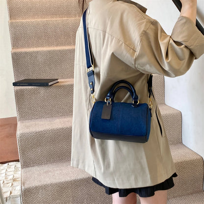 Exquisite Patchwork Denim Mini Handbag