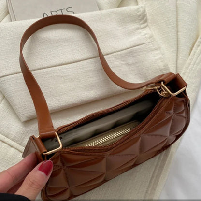 Elegant PU Leather Shoulder Bag - Timeless Fashion