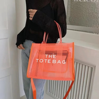Elegant Transparent PVC Women's Tote Bag