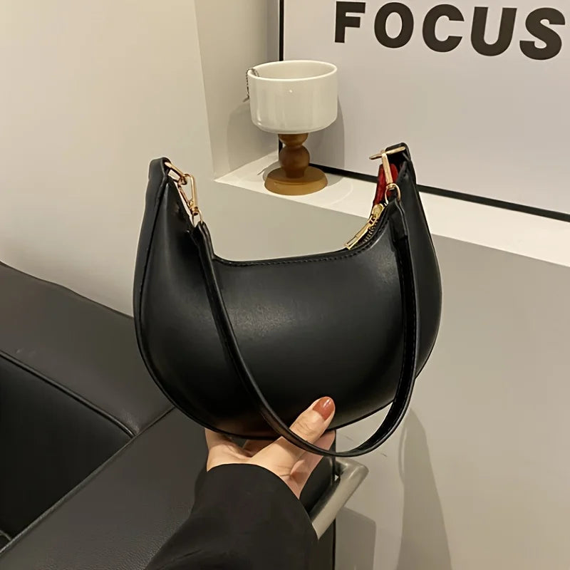Exquisite Moon-Shaped Luxury Shoulder Bag