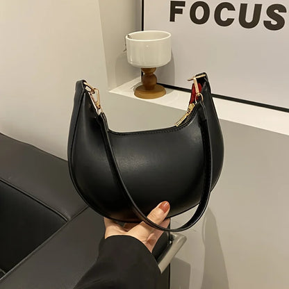 Exquisite Moon-Shaped Luxury Shoulder Bag