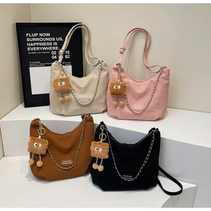 Elegant Retro Women's Shoulder Bag - Autumn Collection