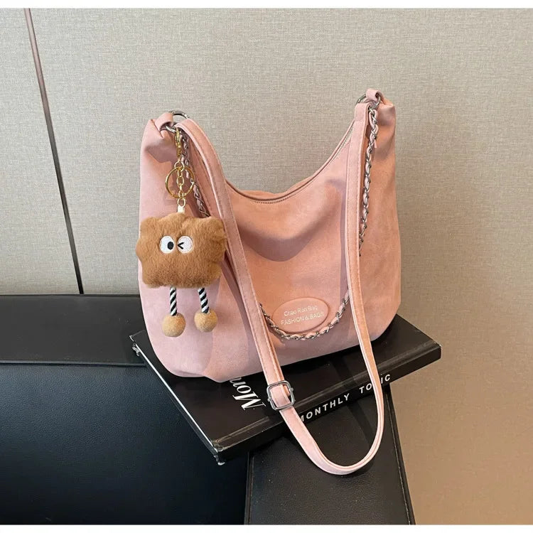 Elegant Retro Women's Shoulder Bag - Autumn Collection