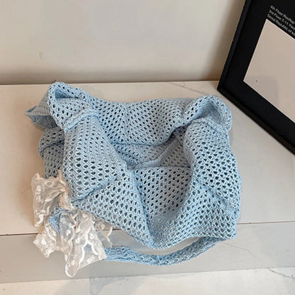 Elegant Handwoven Women's Tote Bag - Summer Beach Style