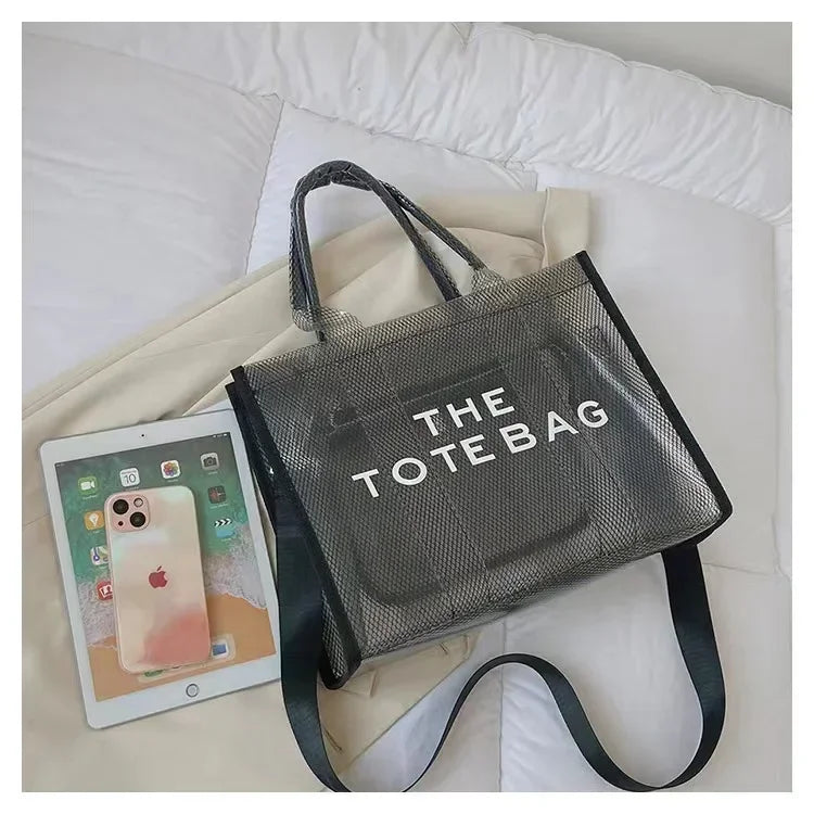 Elegant Transparent PVC Women's Tote Bag