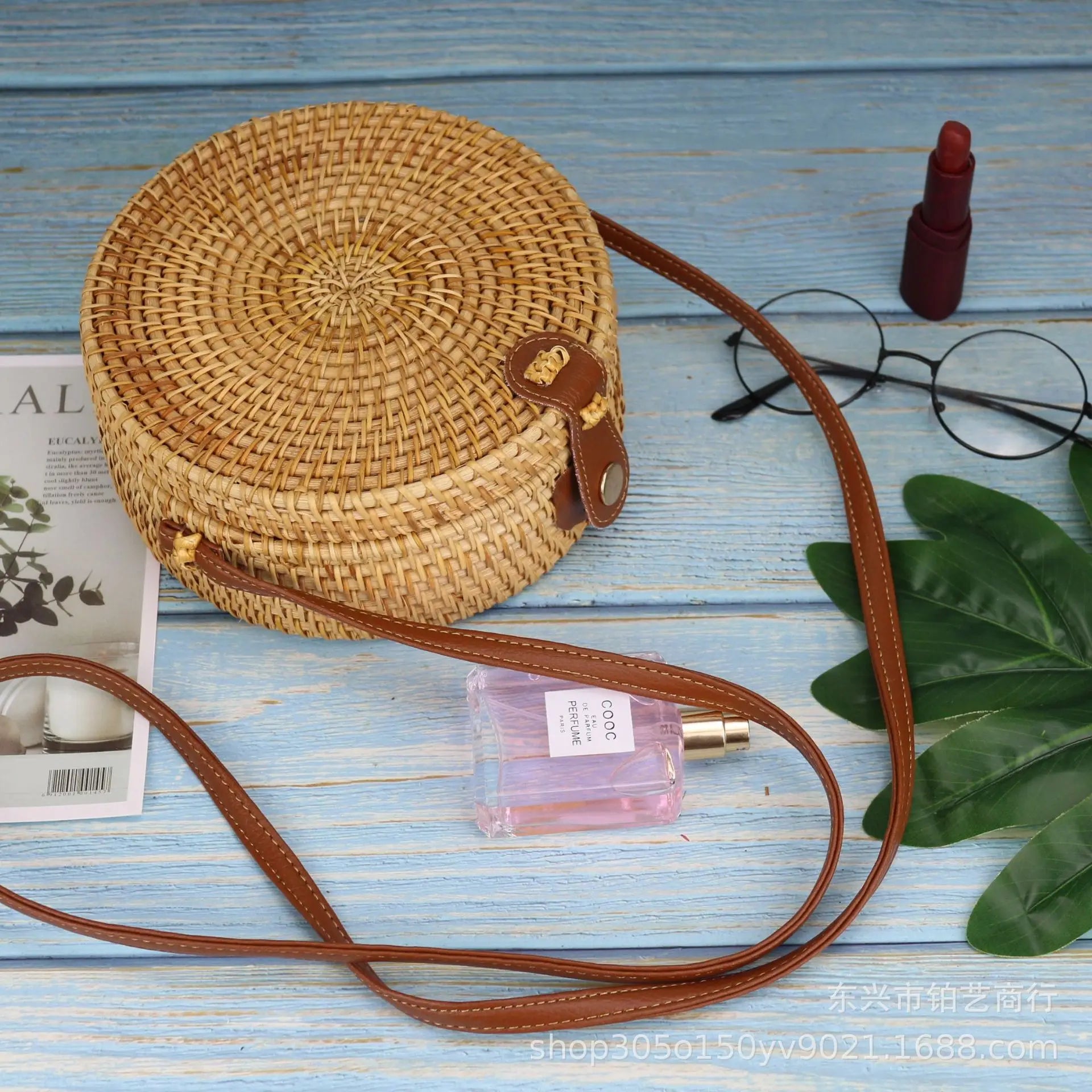 Exquisite Boho Rattan Shoulder Bag for Summer Elegance