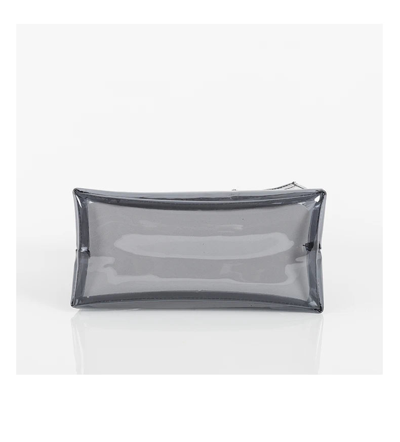 Elegant Transparent Tote Bag - Versatile PVC Fashion