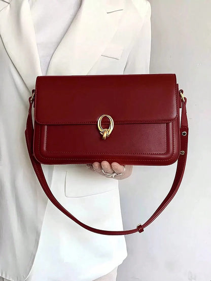Exquisite Women's Retro Baguette Shoulder Bag