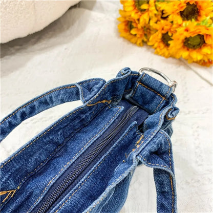 Sophisticated Denim Shoulder Bag for Women