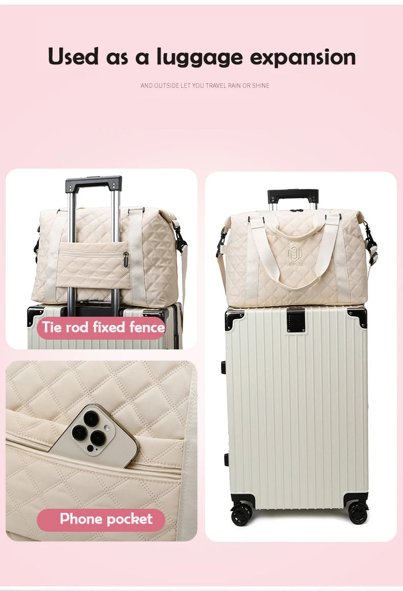 Elegant Oxford Women's Waterproof Travel Bag