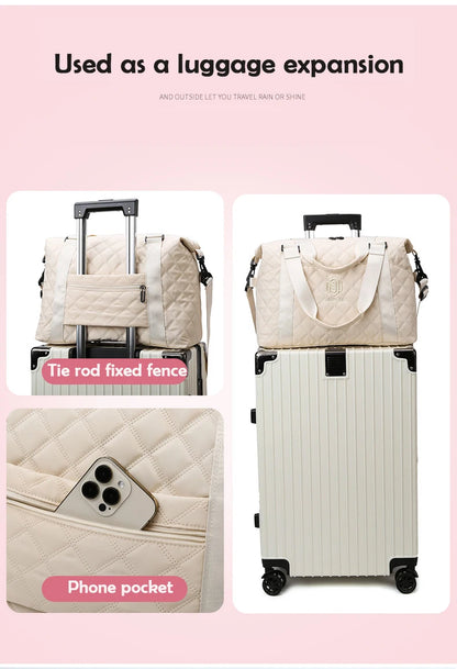 Elegant Oxford Women's Waterproof Travel Bag