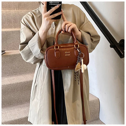 Elegant Retro Women's Crossbody Bowling Bag