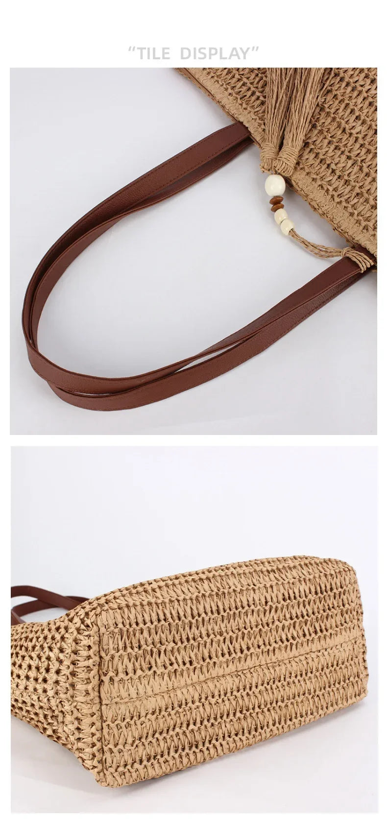 Exquisite Oval Trapezoidal Woven Handbag for Stylish Women