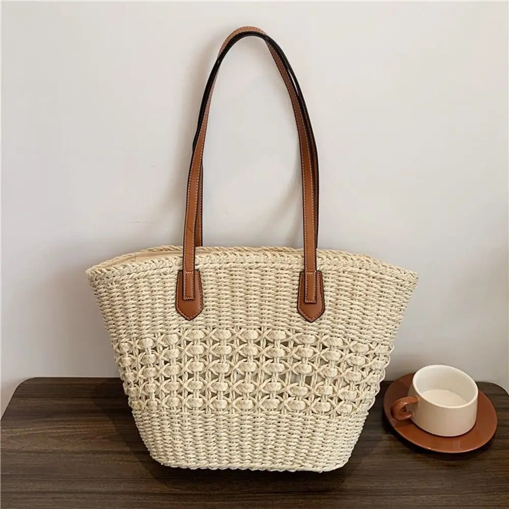 Exquisite Women's Woven Straw Tote Bag