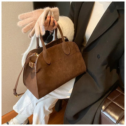 Exquisite Vintage Top-Handle Tote for Autumn Elegance