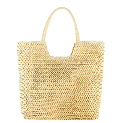 Elegant Woven Straw Hobo Bag - Spacious & Chic