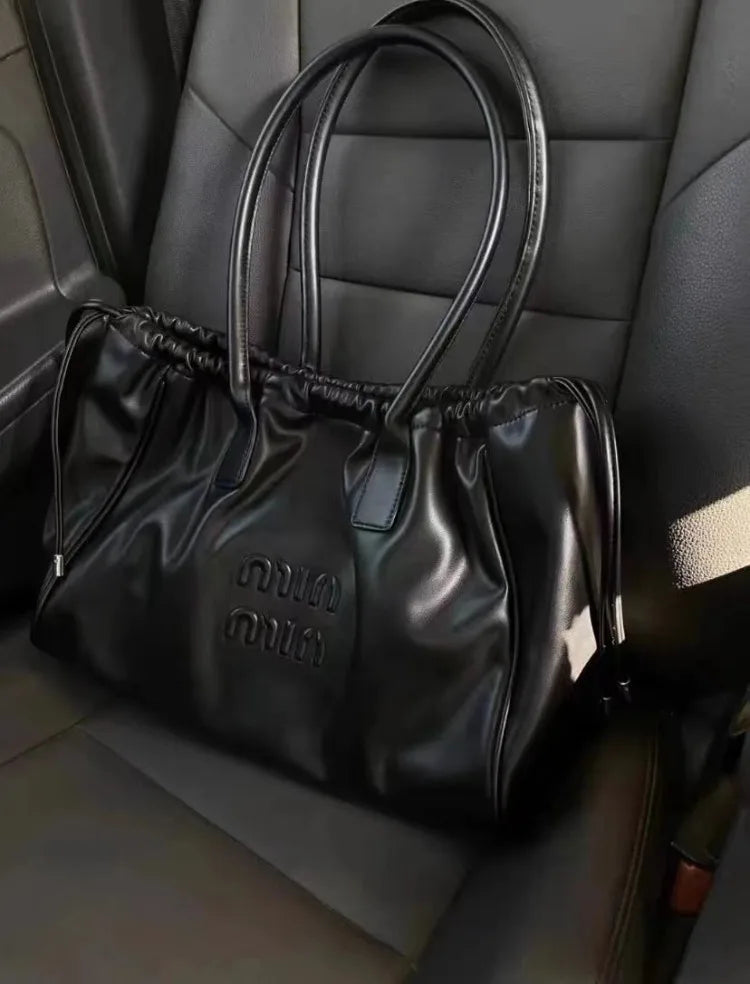 Exquisite PU Leather Women's Tote - Large Capacity & Waterproof