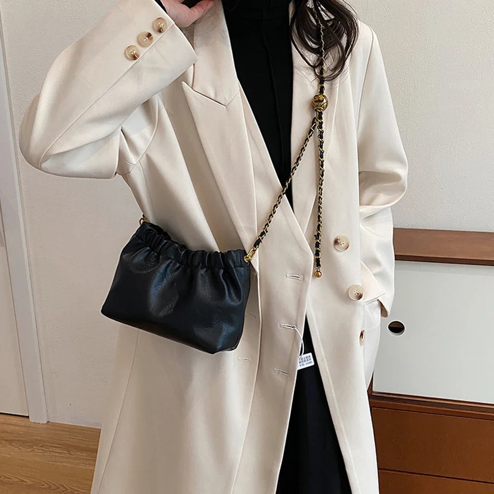 Exquisite Women's Chain Shoulder Bag - Elegant Cloud Design