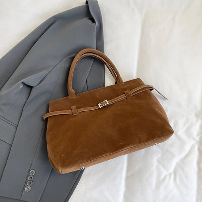 Elegant Velvet Tote Bag - Luxury Women's Handbag