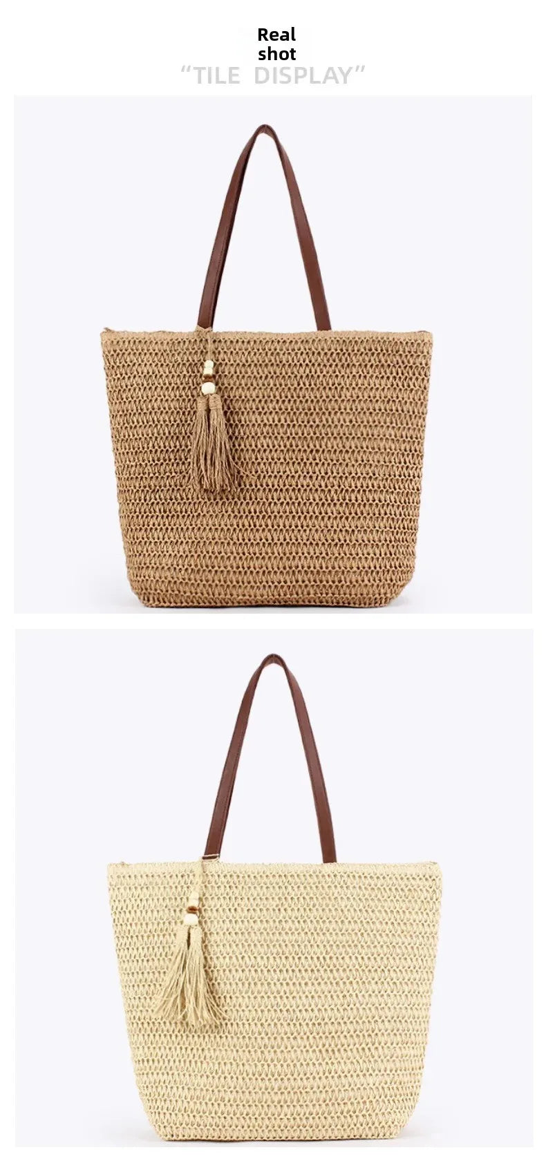 Exquisite Oval Trapezoidal Woven Handbag for Stylish Women