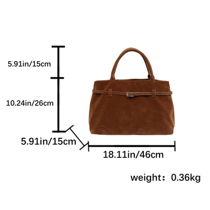 Elegant Velvet Tote Bag - Luxury Women's Handbag