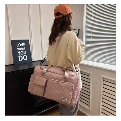 Elegant Oxford Quilted Women's Travel Handbag