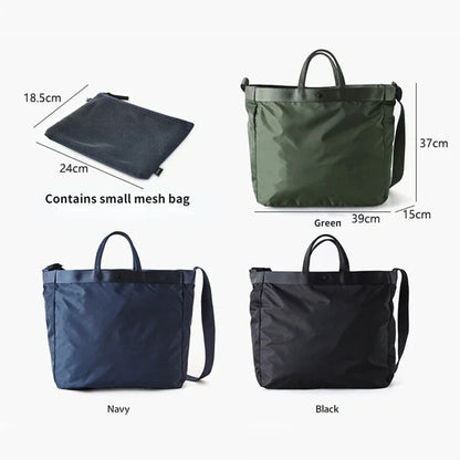 Elegant Nylon Tote Bag - Versatile Travel Companion
