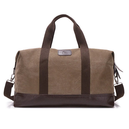 Elegant Vintage Canvas Travel Duffle Bag