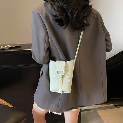 Elegant PU Leather Mini Crossbody Bag - 2025 Trend