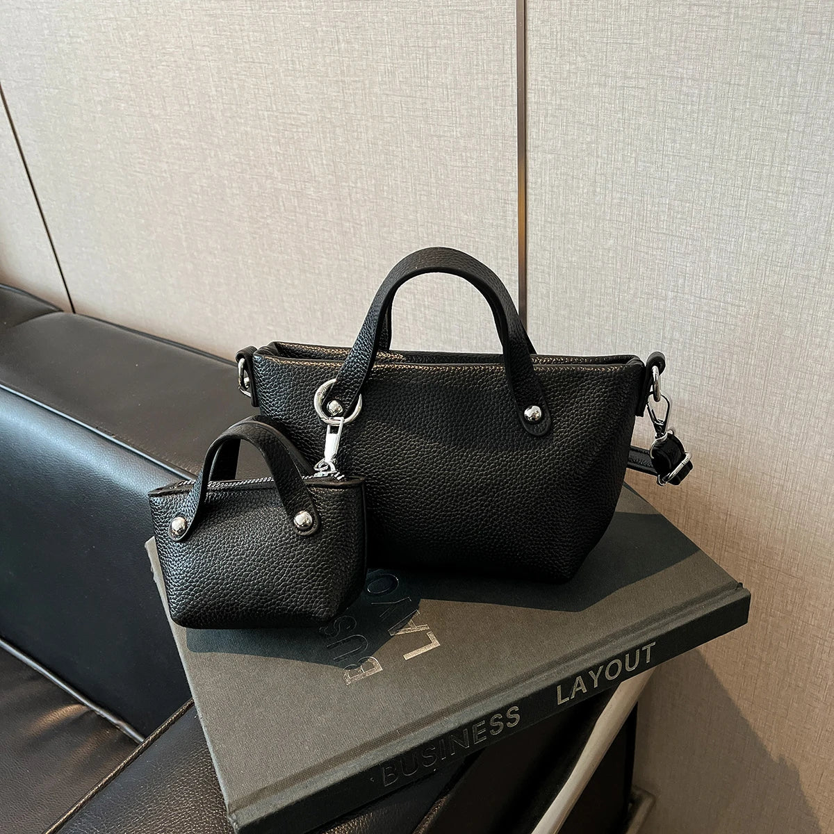 Exquisite 2-Piece Bucket Crossbody Bags for Women