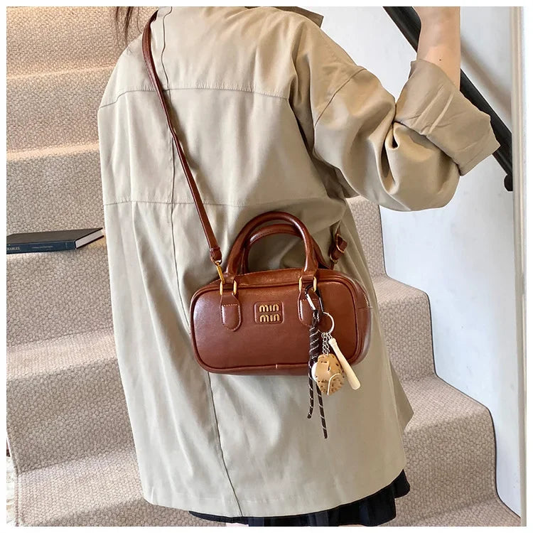 Elegant Retro Women's Crossbody Bowling Bag