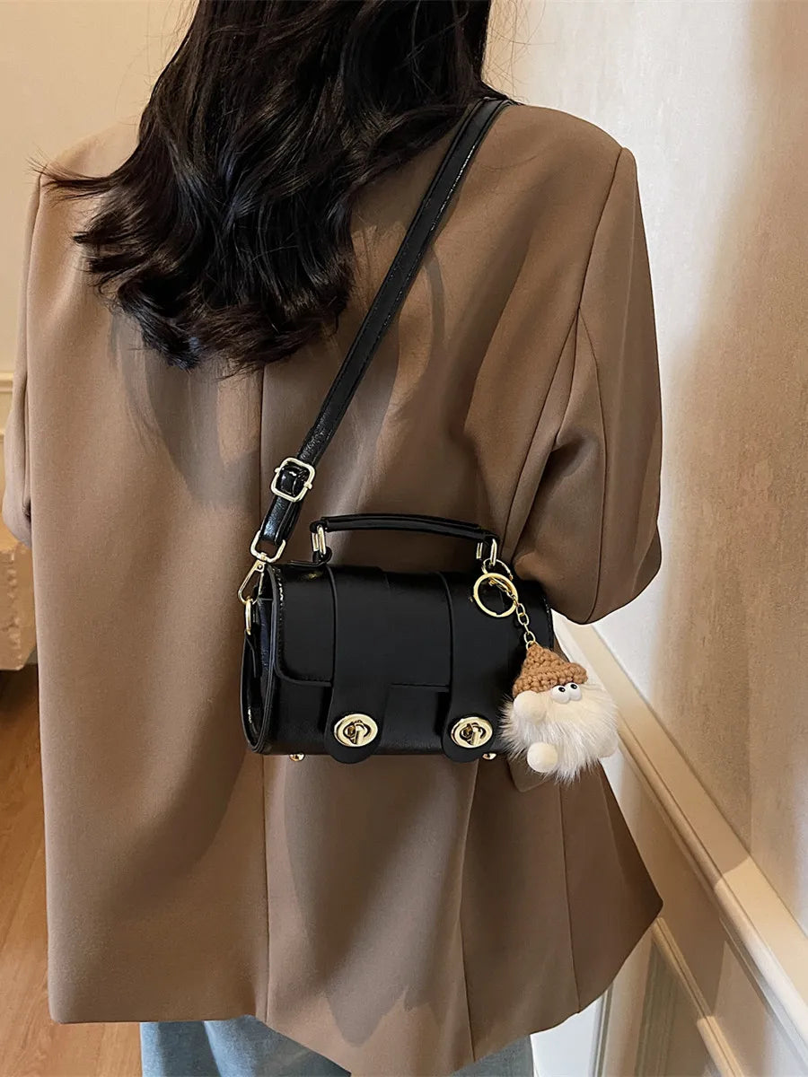 Elegant Women's Soft PU Boston Crossbody Bag