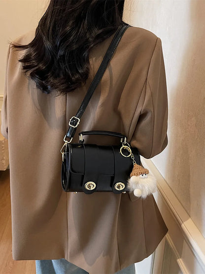 Elegant Women's Soft PU Boston Crossbody Bag