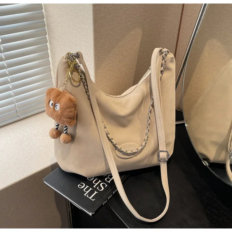 Elegant Retro Women's Shoulder Bag - Autumn Collection