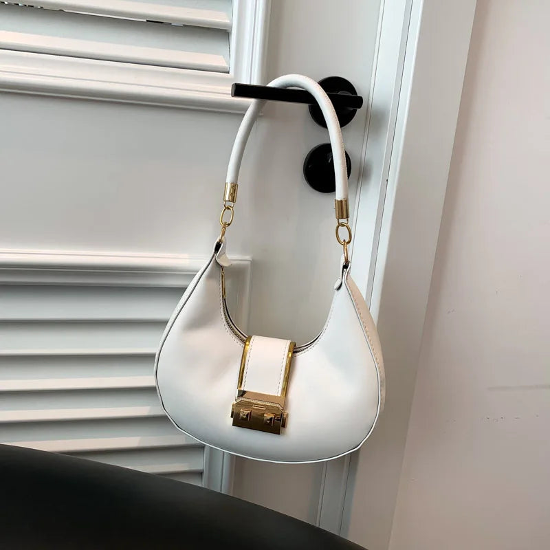 Elegant PU Leather Women's Underarm Bag