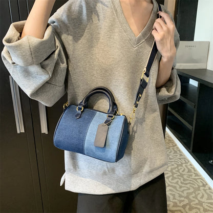 Exquisite Patchwork Denim Mini Handbag