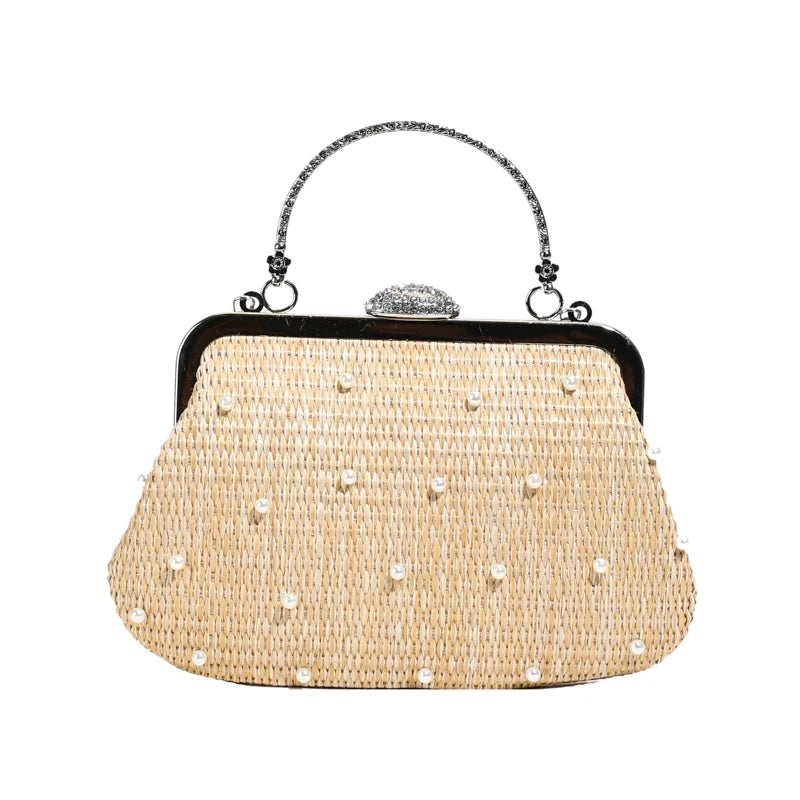Exquisite Pearl Embellished Crossbody Bag for Women