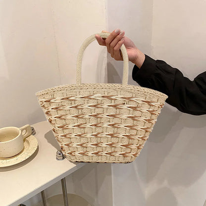 Elegant Handwoven Straw Tote Bag for Women