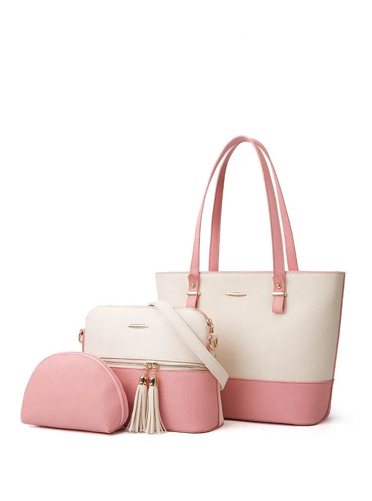 3 Luxurious Pieces (Tote, Bandolera, and Coin Purse) in PU