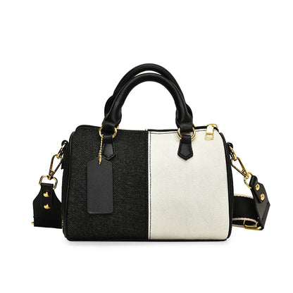 Exquisite Patchwork Denim Mini Handbag